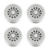 VBESTLIFE 4 PCS 2.9 Inch Wheels 12 Hole Alloy Wheels, 1/6 RC Car Wheels for AXAIL SCX6 1/6 RC Car(Silver) view 4