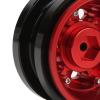 4 PCS 2.9 Inch Wheels 12 Hole Alloy Wheels, 1/6 Car Wheels for AXAIL SCX6 1/6 Car(Red) view 3
