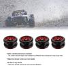 4 PCS 2.9 Inch Wheels 12 Hole Alloy Wheels, 1/6 Car Wheels for AXAIL SCX6 1/6 Car(Red) view 4