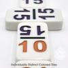 CHH 15 Professional Double Domino with Color Numbers  136 Pieces Domino Set for All Ages view 4