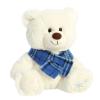Aurora Festive Holiday Indigo Bear Stuffed Animal - Seasonal Cheer - Heartwarming Gifts - White 8.5 Inches view 2
