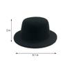 ASUNFO 6 Pcs Mini Top Hat Miniature Formal Hats Felt for Crafts Hair Accessories Christmas Party Ornaments Black 5.1" view 2