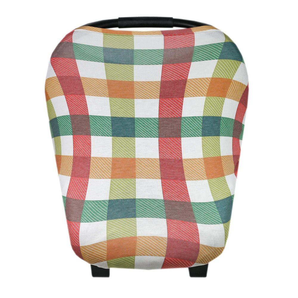 Copper Pearl Multi-Use Cover: Car Seat Covers, Nursing Cover, and Stroller Cover for Sun - Stretchy Fabric, All-Season Use, Stylish Designs, Easy Access for Moms - Nicholas