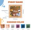 Wooden Piggy Banks for Kids - Personalized Piggy Bank, Bank for Kids for Real Money - Safe Piggy Bank for Kids, My First Piggy Bank for Boys and Girls view 3