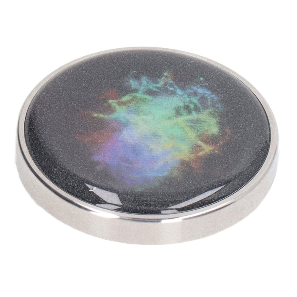 Fdit Desktop Rotating Toy, Colorful Luminous Decompression Stainless Steel Stress Relieve Decompression Gyroscope Toy for Kids Aldult (#1)