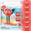 New Glo Pals Water-Activated Bath Toy with 6 Reusable Light-Up Cubes for Sensory Play (Sammy) view 1