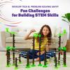 Marble Genius Marble Rails Extreme Set, 625 Piece Marble Run for Kids 8+ (55 Marbles, 80 Rail Pieces, 20 Base Pieces & More), STEM, Full-Color Instructions, Great for Kids & Teens view 4