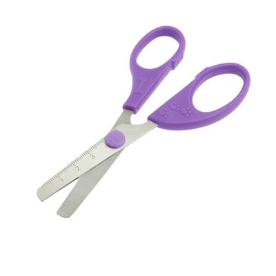 Ruilogod Purple Handle Straight Stainless Steel Blade Paper Craft Scissors Shear Trimmer (id: dee 3f9 63c 549 ce3