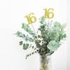 10-Pack Double Sided Glitter 16th Birthday Centerpiece Anniversary Centerpiece Sticks, Number 16 Table Topper Cake Topper for 16th Birthday Anniversary Table Party Decorations (Double Sided gold) view 3