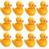 Floating Weighted Duckies (12 Pack) Plastic Yellow Duck Pond Floater. (2.75") Fun Bath Tub Pool Play Toy. (Yellow) view 2