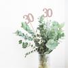 10-Pack Double Sided Glitter 30th Birthday Centerpiece Anniversary Centerpiece Sticks, Number 30 Table Topper Cake Topper for 30th Birthday Anniversary Table Party Decorations (Double Sided rose gold) view 3