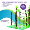 Marble Genius Marble Rails Super Set, 325 Piece Marble Run for Kids 8+ (45 Marbles, 15 Rail Pieces, 10 Base Pieces & More), STEM, Full-Color Instructions, Great for Kids & Teens view 2