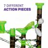Marble Genius Marble Rails Super Set, 325 Piece Marble Run for Kids 8+ (45 Marbles, 15 Rail Pieces, 10 Base Pieces & More), STEM, Full-Color Instructions, Great for Kids & Teens view 3