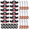 Legigo 36 Pcs Funny Pirate Party Set- Include 12 Pirate Hats, 12 Eye Patches, 12 Inflatable Swords for Pirate Party Cosplay Caribbean Dress Accessories view 1