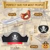 Legigo 36 Pcs Funny Pirate Party Set- Include 12 Pirate Hats, 12 Eye Patches, 12 Inflatable Swords for Pirate Party Cosplay Caribbean Dress Accessories view 3