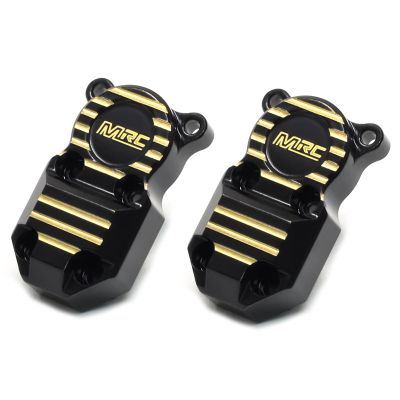 MRC SCX24 Brass Diff Cover for Front and Rear Axles Upgrade Parts for 1/24 RC Track Axles SCX24 90081 AXI00001 (Black)