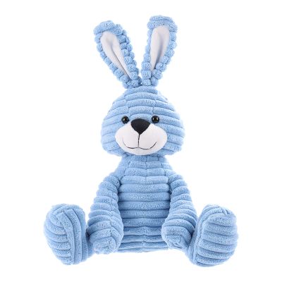 Apricot Lamb Toys Plush Corduroy Rabbit Bunny Stuffed Animal Soft Cuddly Perfect for Child Blue Bunny