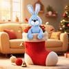 Apricot Lamb Toys Plush Corduroy Rabbit Bunny Stuffed Animal Soft Cuddly Perfect for Child Blue Bunny view 4