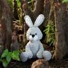 Apricot Lamb Toys Plush Corduroy Rabbit Bunny Stuffed Animal Soft Cuddly Perfect for Child Gray Bunny,8.5 Inches view 3