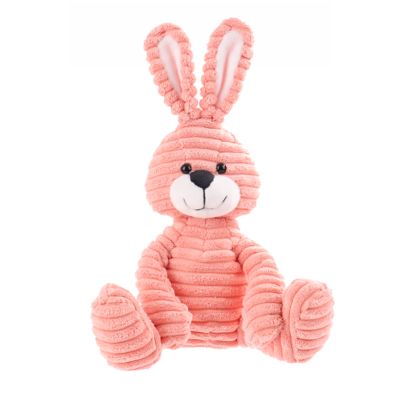 Apricot Lamb Toys Plush Corduroy Rabbit Bunny Stuffed Animal Soft Cuddly Perfect for Child (Red Bunny)