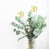 10-Pack Double Sided Glitter 30th Birthday Centerpiece Anniversary Centerpiece Sticks, Number 30 Table Topper Cake Topper for 30th Birthday Anniversary Table Party Decorations (Double Sided gold) view 3