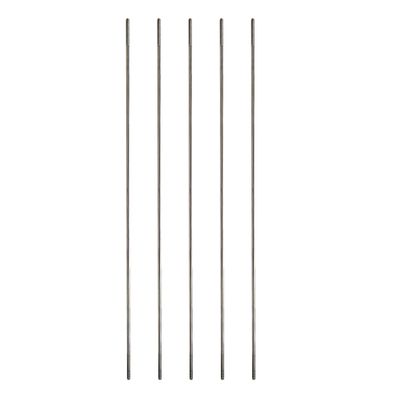 Crapyt Silver M2 Pushrod Linkage Rods 304 Stainless Steel for RC Airplane,Boat,Helicopter Round Shaft 5 PCS Replacement 2002mm/7.87"0.08"(LD)
