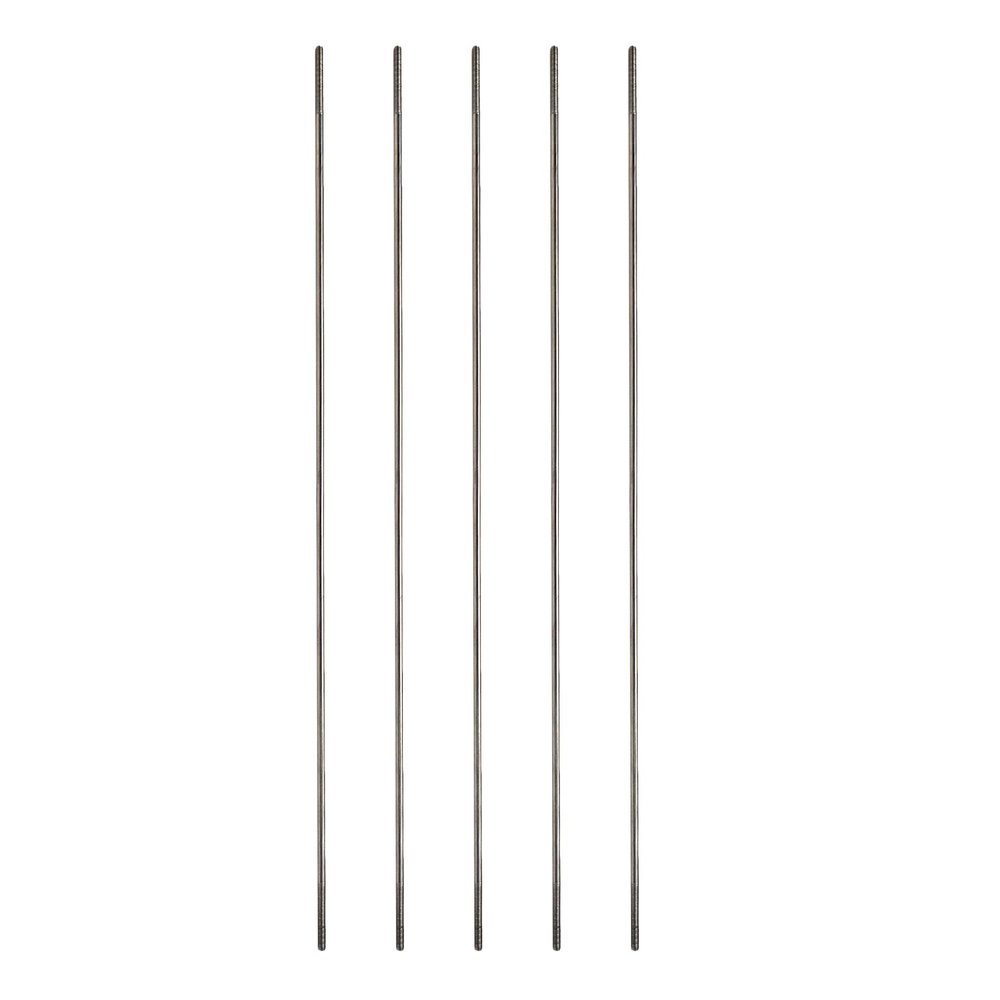 Crapyt Silver M2 Pushrod Linkage Rods 304 Stainless Steel for RC Airplane,Boat,Helicopter Round Shaft 5 PCS Replacement 2002mm/7.87"0.08"(LD)