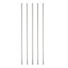 Crapyt Silver M2 Pushrod Linkage Rods 304 Stainless Steel for RC Airplane,Boat,Helicopter Round Shaft 5 PCS Replacement 2002mm/7.87"0.08"(LD) view 1