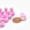 HMME 24 Magnetic Push Pins Miniature Game Piece Pawn Magnet Useful for Fridge, Office, Map Magnets, Kitchen Whiteboard Photo Fun Colorful Classroom Magnets Style (Pink) view 2
