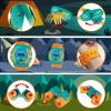 FUN LITTLE TOYS Kids Camping Set with Pop Up Play Tent Camping Toys with Battery Lantern and Drawstring Bag Indoor Outdoor Pretend Play, Christmas Birthday Gifts for Boys view 4