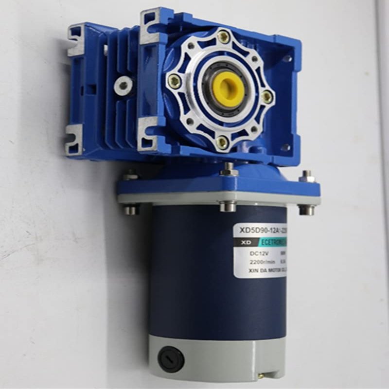 12V/24V 90W Turbo Worm Gear Motor DC RV40 Gear Reducer With Self-locking Function Speed Adjustable CW And CCW 21-420RPM - (Speed(RPM): 420rpm/ Voltage(V): 24V)