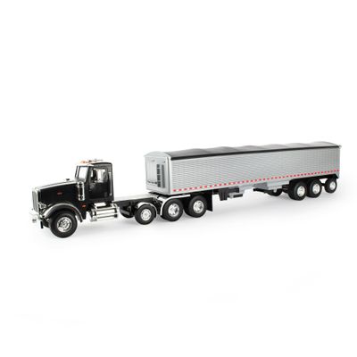 Big Farm Peterbilt Model 367 Semi Truck Toy - 1:16 Scale - Includes Grain Trailer - Construction Toys - Die-Cast Metal and Plastic Material - Kids Toys Ages 3 Years and Up