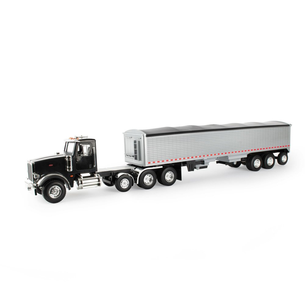 Big Farm Peterbilt Model 367 Semi Truck Toy - 1:16 Scale - Includes Grain Trailer - Construction Toys - Die-Cast Metal and Plastic Material - Kids Toys Ages 3 Years and Up