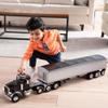 Big Farm Peterbilt Model 367 Semi Truck Toy - 1:16 Scale - Includes Grain Trailer - Construction Toys - Die-Cast Metal and Plastic Material - Kids Toys Ages 3 Years and Up view 2