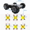4WD Omni-Directinal Smart Robot Car Chassis with 96mm Mecanum Wheel & DC Motors, RC Aluminum Alloy Frame DIY Steam Platform for Raspberry Pie ROS Python Arduino Uno R3 Ai Coding Program Learning view 2