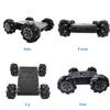 4WD Omni-Directinal Smart Robot Car Chassis with 96mm Mecanum Wheel & DC Motors, RC Aluminum Alloy Frame DIY Steam Platform for Raspberry Pie ROS Python Arduino Uno R3 Ai Coding Program Learning view 3