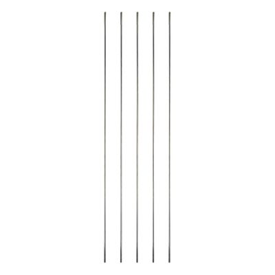 Crapyt 5 PCS Pushrod Silver M2 Linkage Rod 3002mm/11.81"0.08"(LD) 304 Stainless Steel Metal Round Shaft Rods Replacement Silver for RC Model Plane,Boat