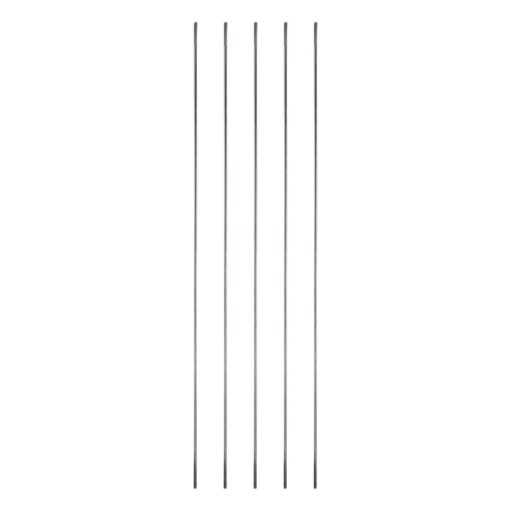 Crapyt 5 PCS Pushrod Silver M2 Linkage Rod 3002mm/11.81"0.08"(LD) 304 Stainless Steel Metal Round Shaft Rods Replacement Silver for RC Model Plane,Boat