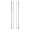 Crapyt 5 PCS Pushrod Silver M2 Linkage Rod 3002mm/11.81"0.08"(LD) 304 Stainless Steel Metal Round Shaft Rods Replacement Silver for RC Model Plane,Boat view 1