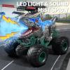 Bennol 2.4GHz Dinosaur Remote Control Cars Toys for Kids Boys 4-7 5-7 8-12, RC Dinosaur Car Toys with Light, Sound, Spray, Indoor Outdoor Toys Gifts for 3 4 5 6 Year Old Boys, RC Car Toys for Boy view 2