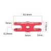 Folding Propeller Clip and clamp for CW/CCW Folding Propeller Low Noise for RC Fixed Wing Glider DIY Parts, 6MM Red view 2
