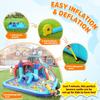 Inflatable Water Slide Park for Kids 3-12, Giant Bounce House Water Slide Combo w/Double Slides,Bouncing Area,Climbing Wall,Splashing Pool, Blower, Blow Up Water Slides for Kids Backyard Summer view 4