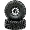 HOBBYSOUL 1.9 Tires Height 4.75" (121mm) Mounted on 1.9 Beadlock Wheels Black Fit 1/10 Crawler Redcat Gen8 Traxxas TRX-4 Tamiay CC01 Axial SCX10 Mud Crawler Badland Terrain, (4-Pack, Assembled) view 4