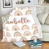Personalized Baby Blankets for Girls, Customized Baby Blankets for Girls, Bunny Baby Blanket, Best Gift for Baby, Newborn, New Mom, Super Soft Plush Flannel (A-5) view 4