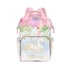 NZOOHY Floral Swan Princess Personalized Name Diaper Bag Tote, Custom Waterproof Nursing Baby Bag Mummy Backpack for Mom Travel Outdoor view 1