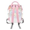 NZOOHY Floral Swan Princess Personalized Name Diaper Bag Tote, Custom Waterproof Nursing Baby Bag Mummy Backpack for Mom Travel Outdoor view 2