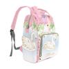 NZOOHY Floral Swan Princess Personalized Name Diaper Bag Tote, Custom Waterproof Nursing Baby Bag Mummy Backpack for Mom Travel Outdoor view 3
