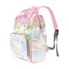 NZOOHY Floral Swan Princess Personalized Name Diaper Bag Tote, Custom Waterproof Nursing Baby Bag Mummy Backpack for Mom Travel Outdoor view 4