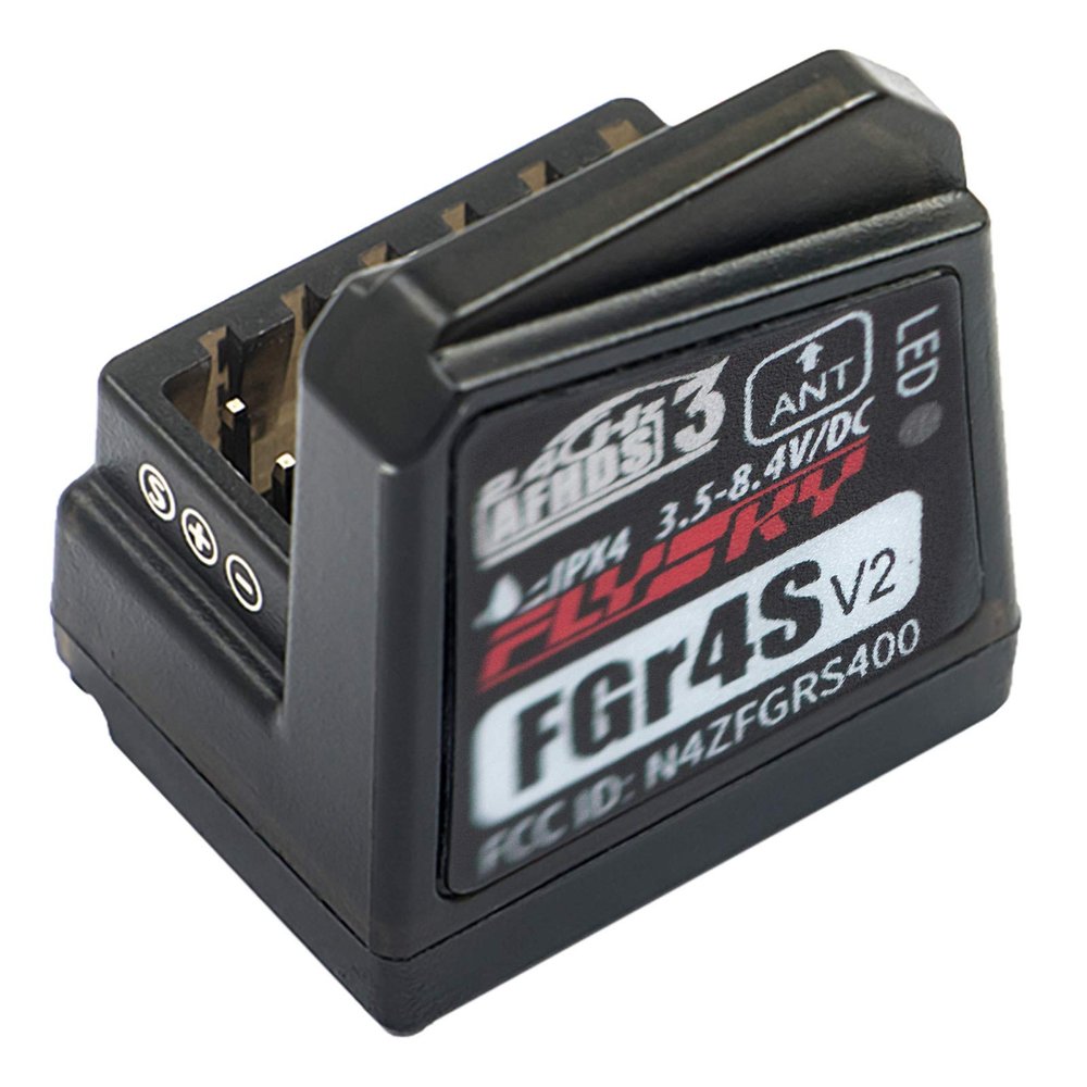 Xiangtat Flysky Noble NB4 Pro Receiver FS-FGR4S V2 Receiver AFHDS 3 Built-in Single-Antenna Bidirectional Output Receiver for Flysky NB4 PL18 RC Transmitter (FS-FGR4S Receiver)