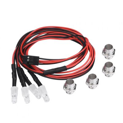 4PCS RC LED Light Kits,plplaaoo 5mm Headlights/Taillight Kit RC Accessory LED Lights for 1/10 Model Drift Car(4-Blu-ray),, rc lights rc led lights scx24 lights rc car headlights rc drift wheels s